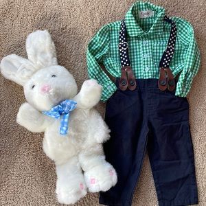 Easter Outfit by Men’s Wear for a 6 month old boy (rabbit not included)